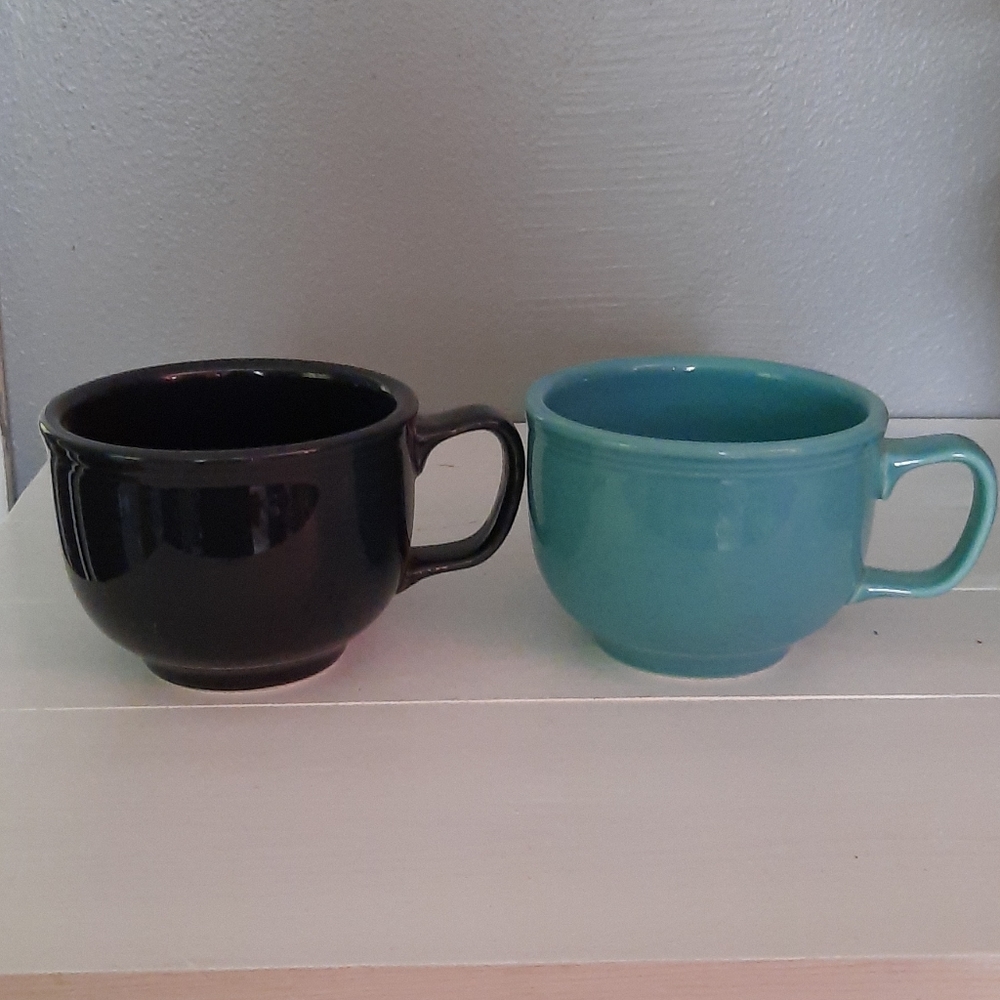 2 Jumbo Homer Laughlin mugs